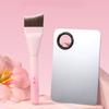 Kochanie - Set: Curved Foundation Brush + Stainless Steel Mixing Palette