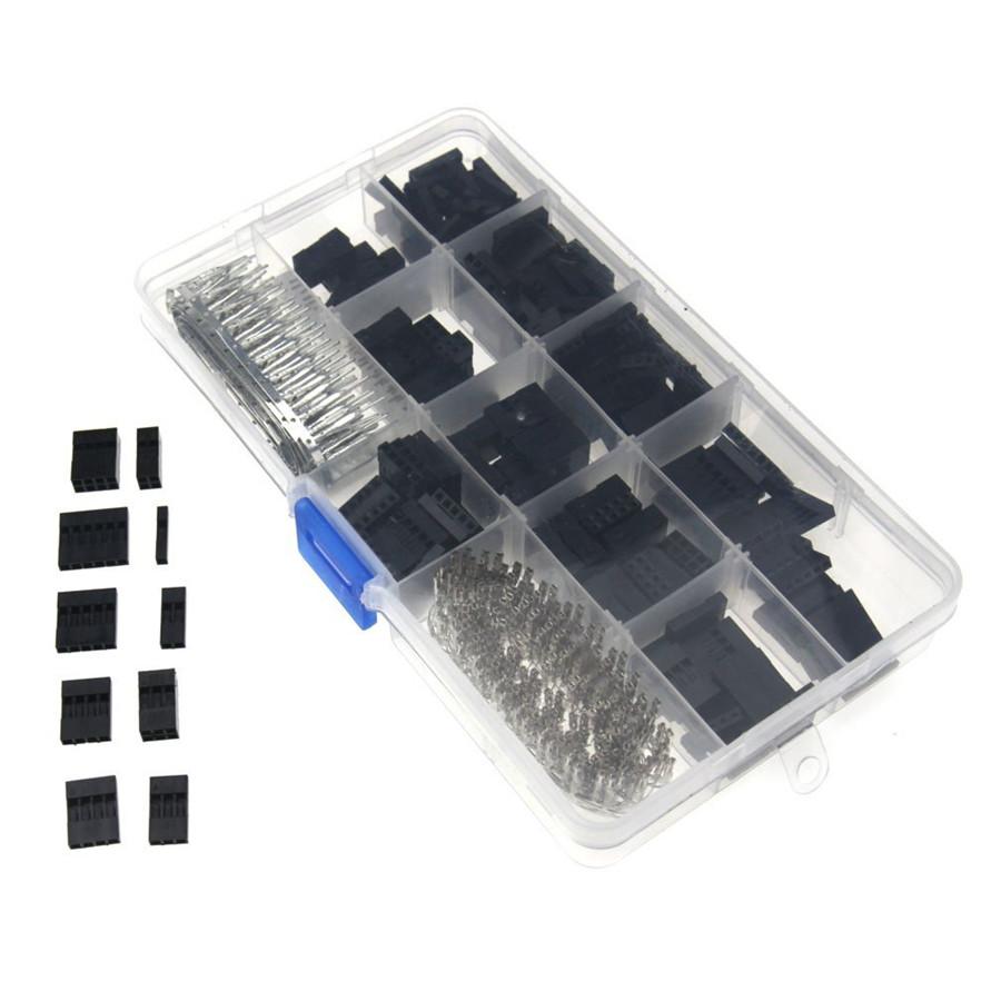 SN01B Terminal Crimping Plier Tool + 620pcs/set Connector 2.54mm Male Female Jumper Header Housing Cable Wire Terminal Connector Crimp Pins