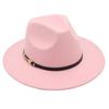 Popular European and American Classic Retro Woolen Top Hat Men's and Women's Fashion Flat-brimmed Church Top Hat Jazz Hat