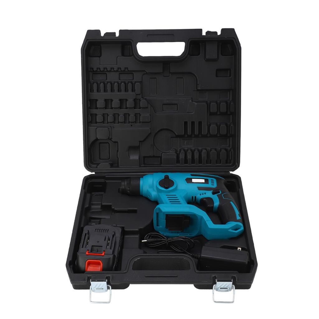Cordless Power Drill Set Lithium Ion Electric Impact Hammer Driver Drill for Concrete Wood Metal