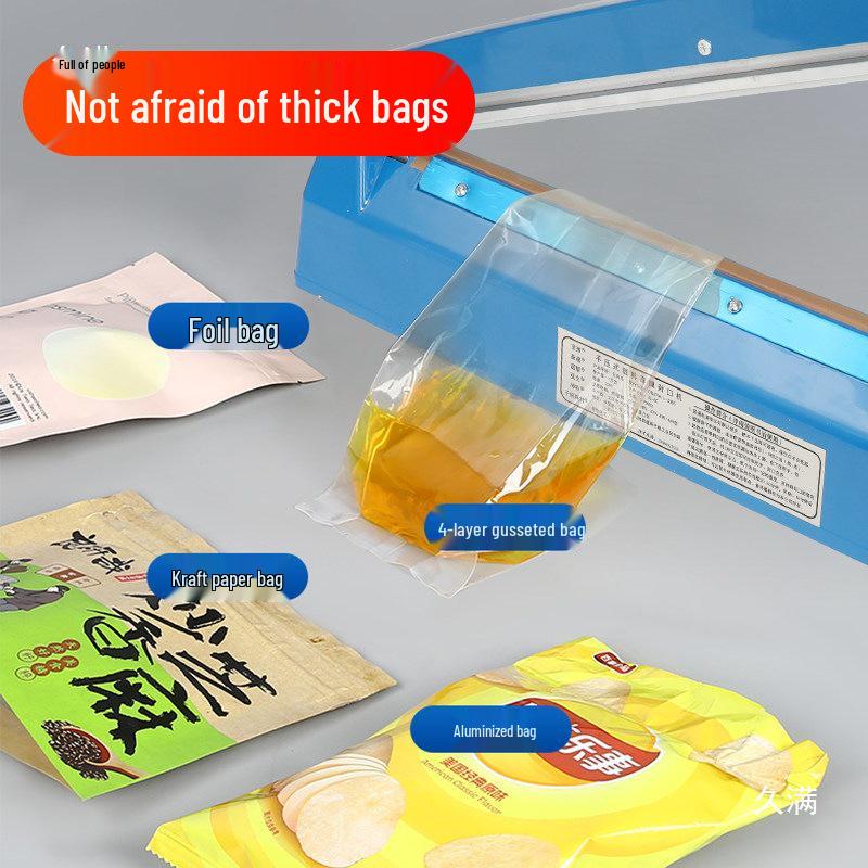 Household & Commercial Hand-Operated Plastic Bag Heat Sealer and Film Cutter