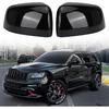 Glossy Black Direct Replacement Mirror Cover for 2011- Jeep Grand Cherokee and 2011-2025 Dodge Durango, Directly Replace Style, Not Sticker Style