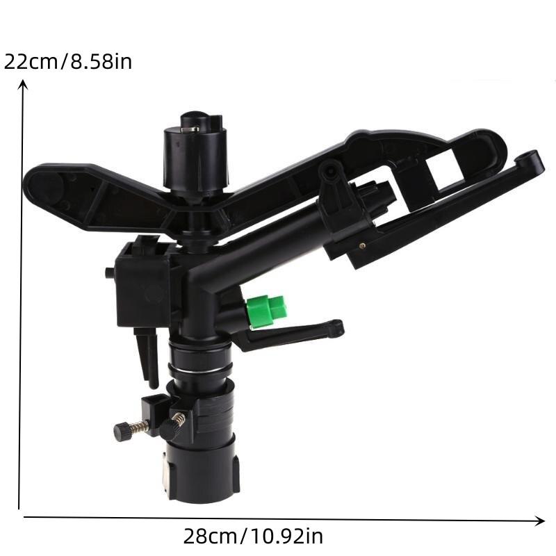 1PC Lawn Woods Farmland 1inch Connector Impact Sprinkler Irrigation System Agricultural Sprayer Irrigation Black