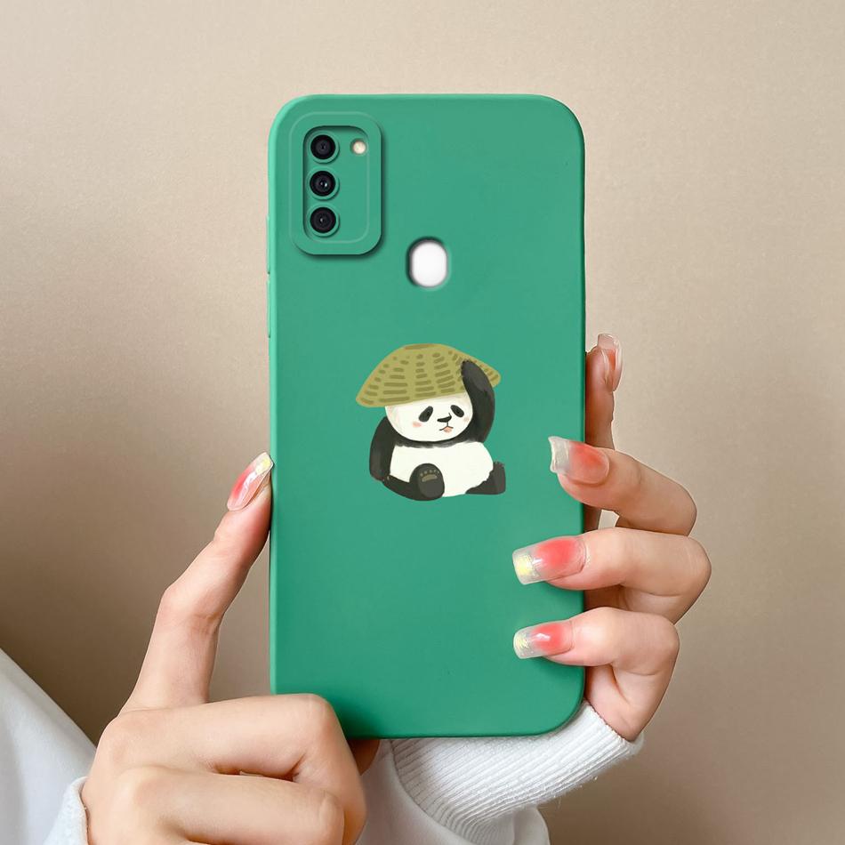 Case For Samsung A11 Flower Soft Liquid Silicone Durable Lens Protection Phone Back Covers For Galaxy A 11 Funda Coque For Woman