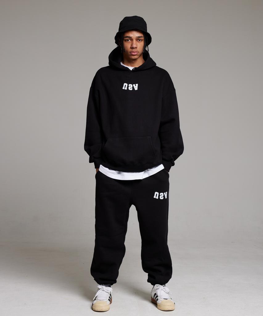 CREAM SODA LAB Reverse Usa Training Jogger Pants Black