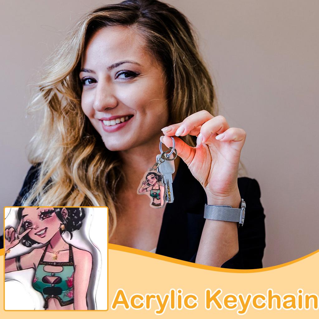 Acrylic Keychain Pendant – Cute Decorative Gift For Student Backpacks