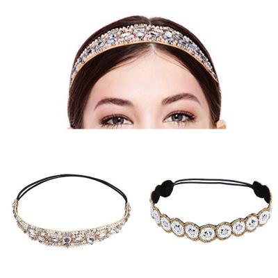 Başlık Elastik Kafa Bandı Narin Trendy Etnik Stil Esnek Bayan Saç Bandı
