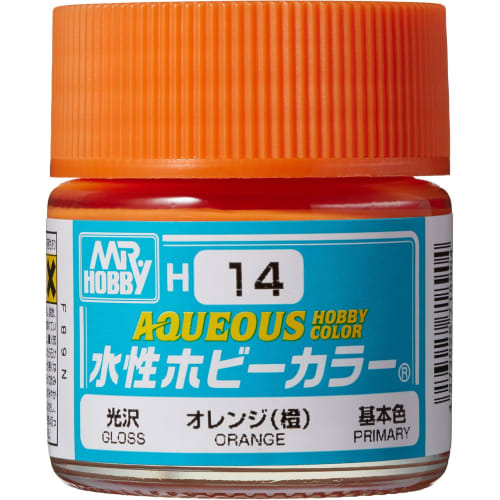 

GSI Creos New Water-based Hobby Color Orange (Orange) Gloss 10ml Model Paint H14