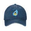 Saint Lucia Flag Sun Baseball Cap  Men Adult Print Trucker Hat Summer Streetwear Running Hippie Hot Sale Snapback Cap