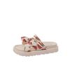 Strawberry Cute Slippers Female Summer Wear Fairy Style Bow Thick Sole Two Wear Sandals Cool Slippers Comfortable