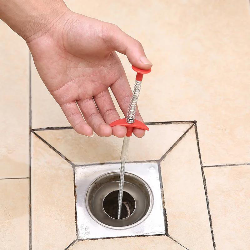 Multifunctional Pipe Dredging Tool Bendable Drain Auger Sewer Hair Cleaning Claw Spring Loaded Grabber Pickup Pipe Dredging Tool
