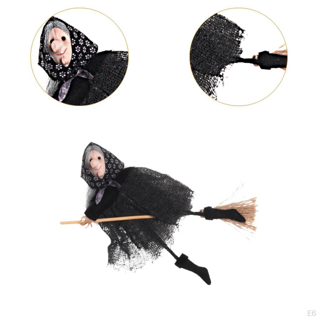 Halloween Decoration Witch Broom Hanging Pendant Indoor Home Decor Gifts Ornament Party Supplies for