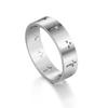 Faith Jewelry: European & American Style Hollow Cross Ring – Polished Stainless Steel Band for Men & Women