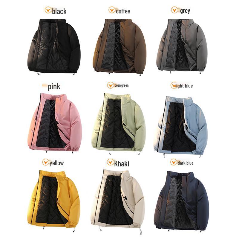 Romon Men's Thickened Stand Collar Puffer Jacket