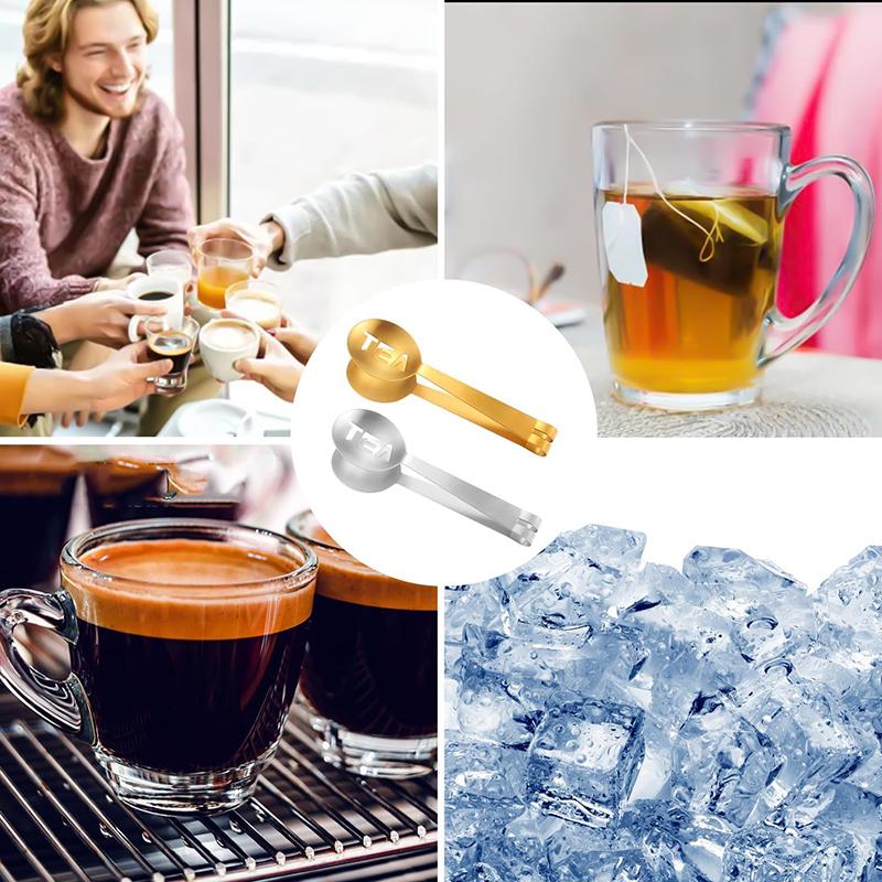 Paslanmaz Çelik Çay Poşeti Sıkacağı Çay Poşeti Maşası Çay Poşeti Süzgeci Klips Çay Poşeti Sıkacağı Süzgeç Tutucu Sap Kaşık Çay Yaprağı Aleti