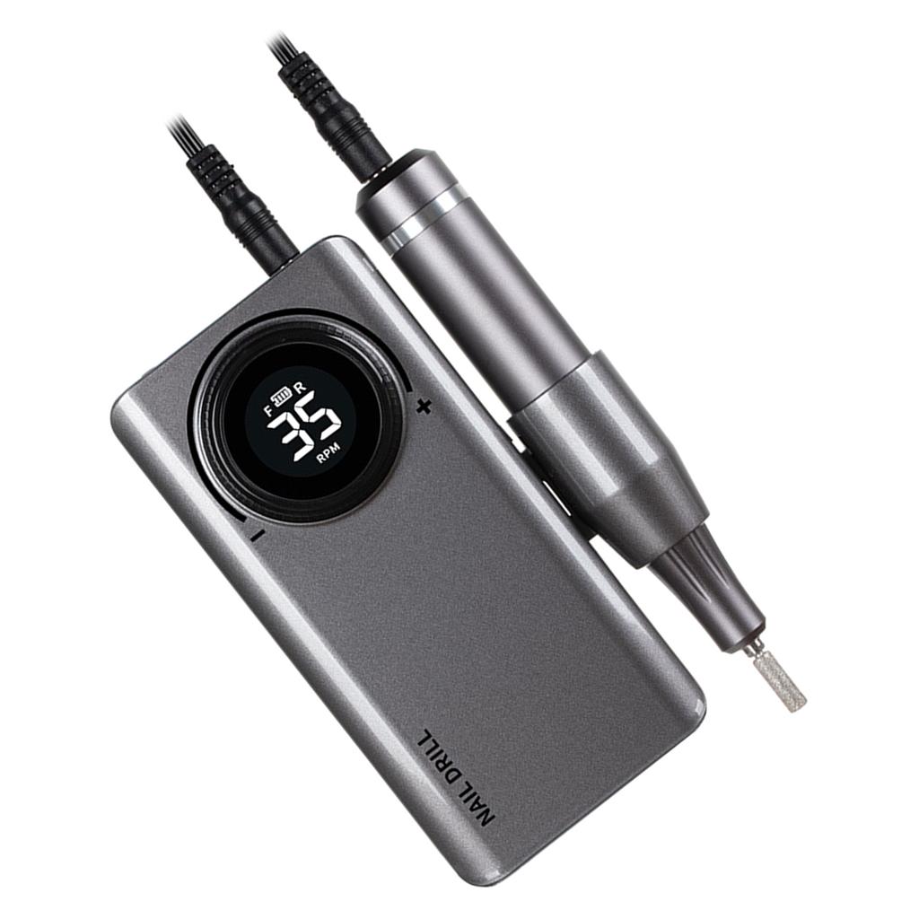 Professional 0-35000RPM Electric Nail Drill Machine for Acrylic Nails with 6 Drill Bits for Home Manicure Pedicure Use