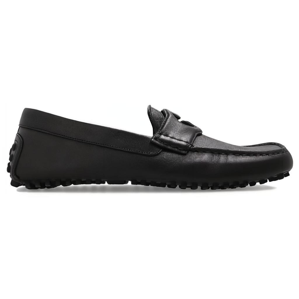 Gucci Interlocking Leather Loafers Men's Black 730148 AAB7Z 1000