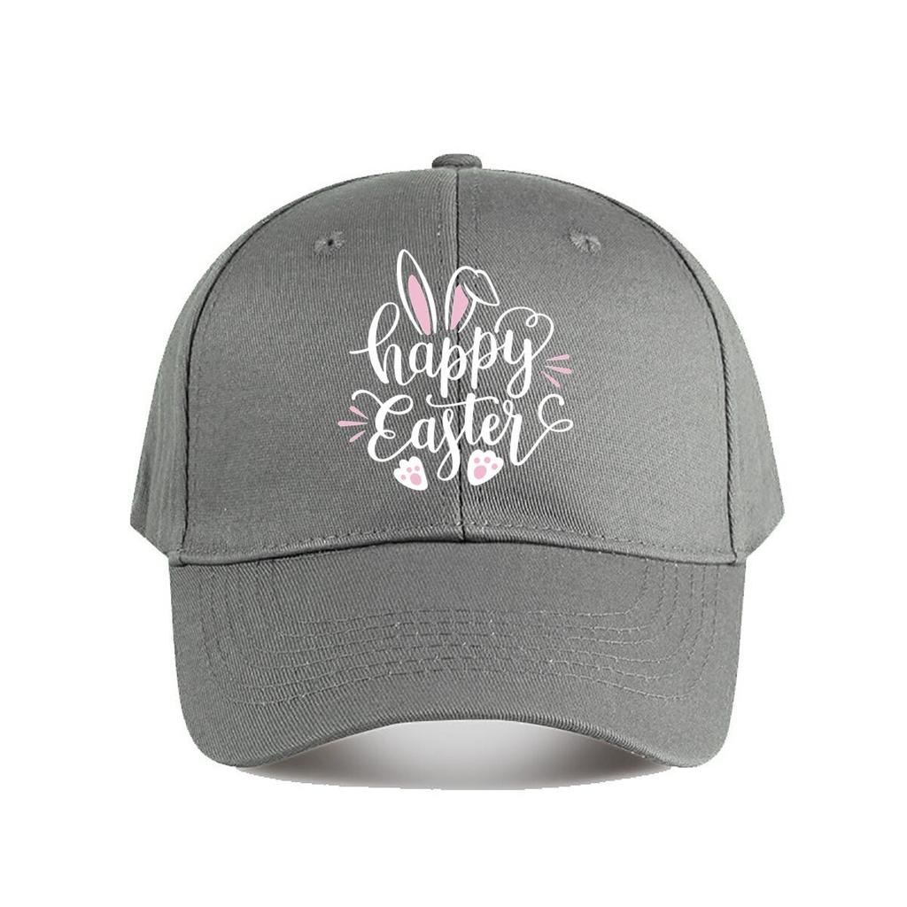Happy Easter Bunny Ears Claw Decor Sticker Baseball Cap Fashion Unisex Sunhat Womens Outdoor Sports