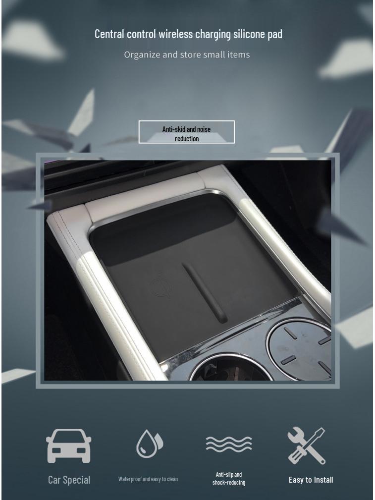 XPeng P7i Wireless Charging Anti-Slip Silicone Pad for Car Interior Protection