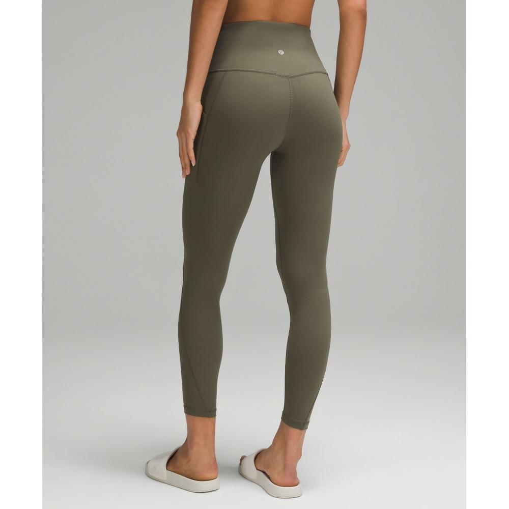 Lululemon Align  High Rise Pant With Pockets 25  Army Green