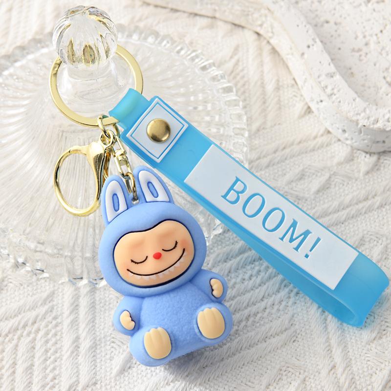 PVC Soft Rubber Bag, Car Grab Doll, Small Gift, Sitting Key Chain.