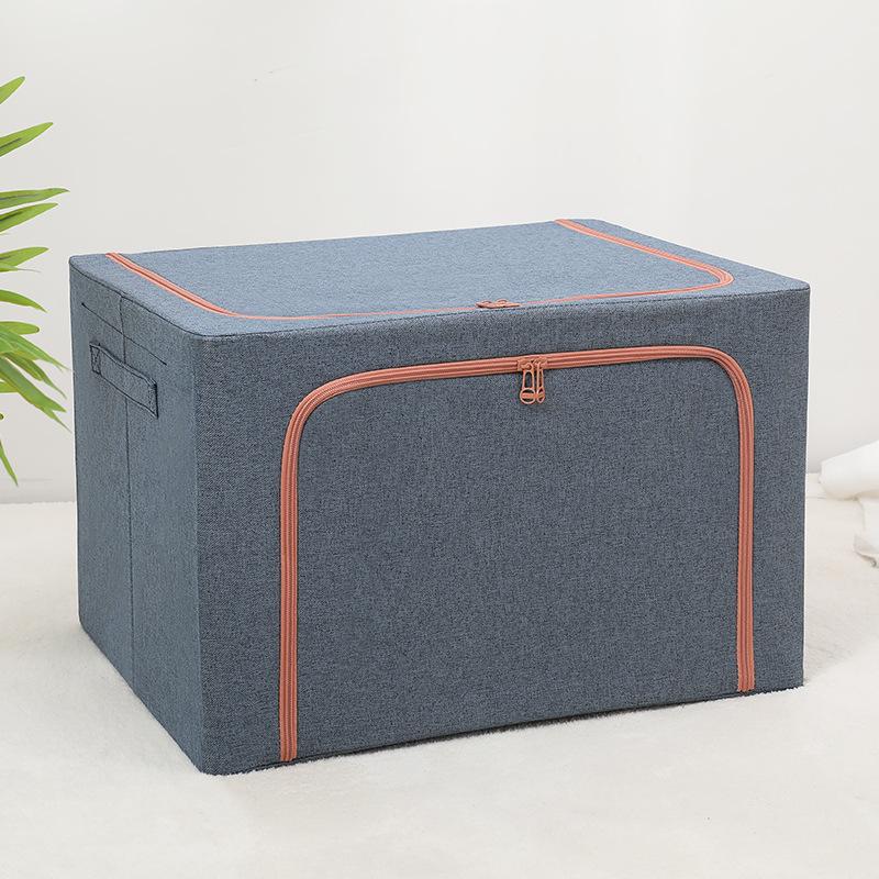 Extra Large Foldable Polka Dot Storage Box - Thick Oxford Cloth for Clothes & Quilts