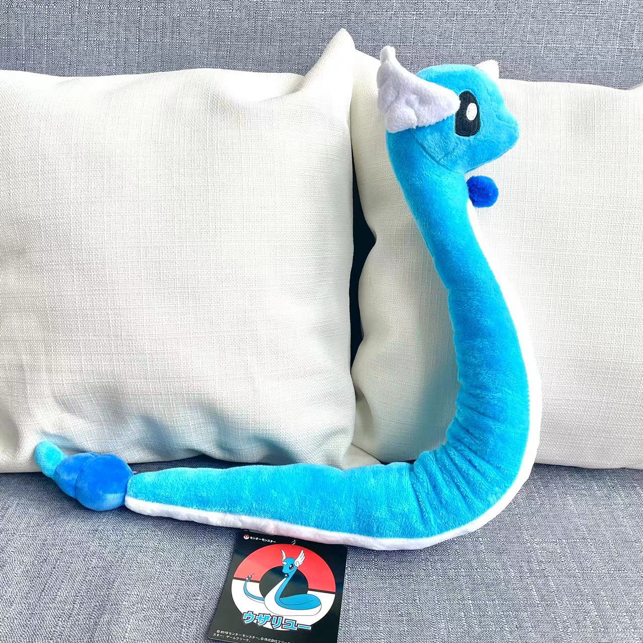 Dratini Plush Doll Dragonair Plush Toys Cute Pink Blue Long Cartoon Soft Stuffed Anime Animals Doll Gifts Child Boy Girl 65-70cm