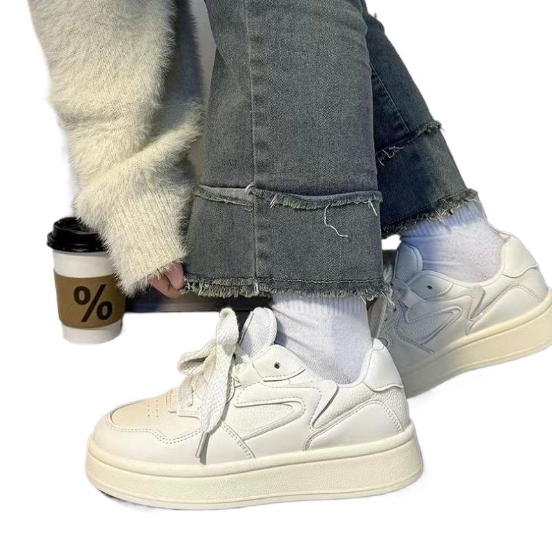 Fashion 2025 Hot Sale Ladies Shoes Front Lace-up Women's Vulcanize Shoes Fashion Sewing New Solid Classic Comfortable Versatile Sneakers