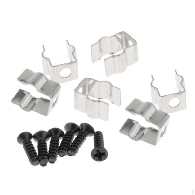 6x Side Brush Metal Mount Clips Easy Installation Sturdy Professional Robot Accessory Directly