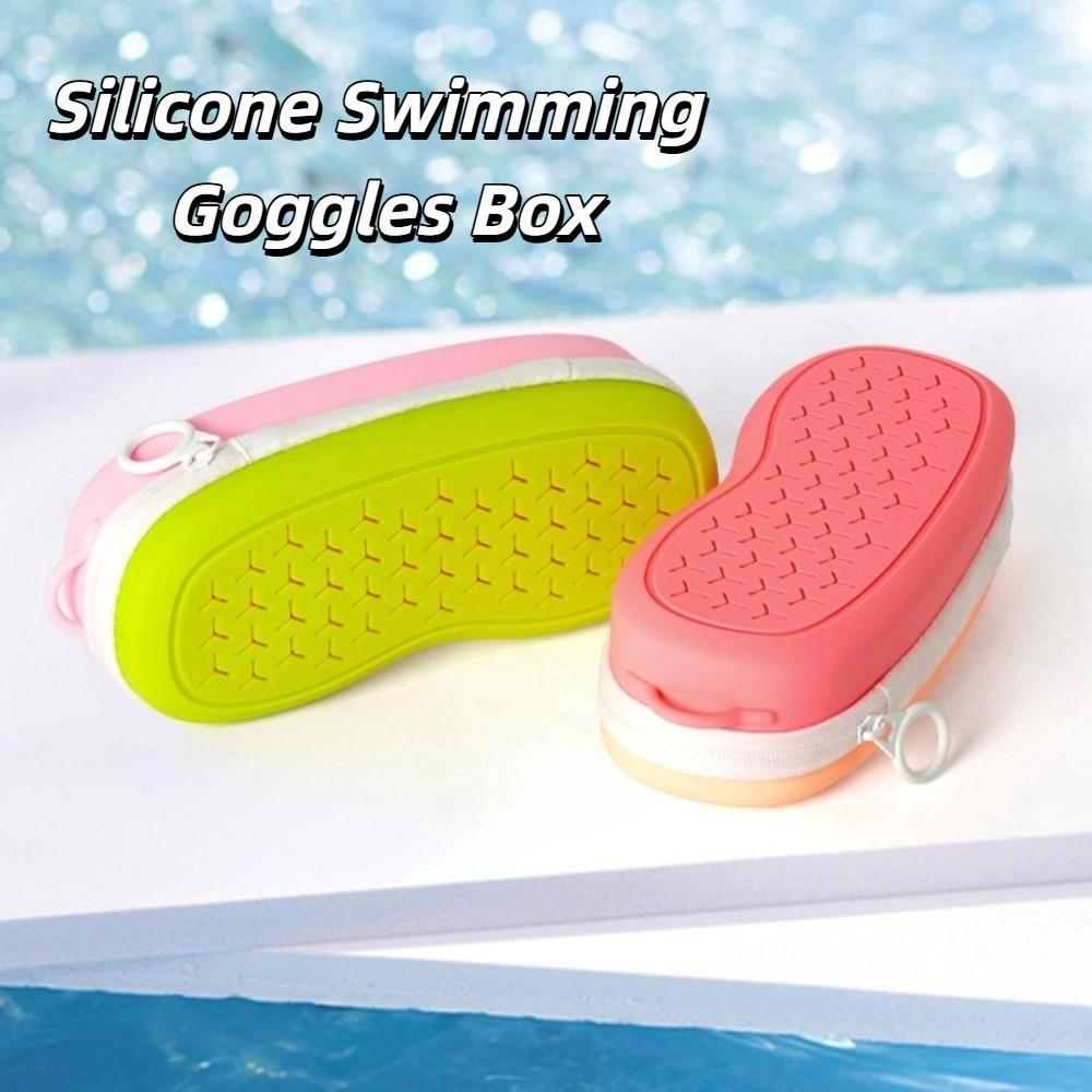 Hollow Swim Goggle Case Soft Silicone Swim Goggles Protective Bag  Swimming Equipment