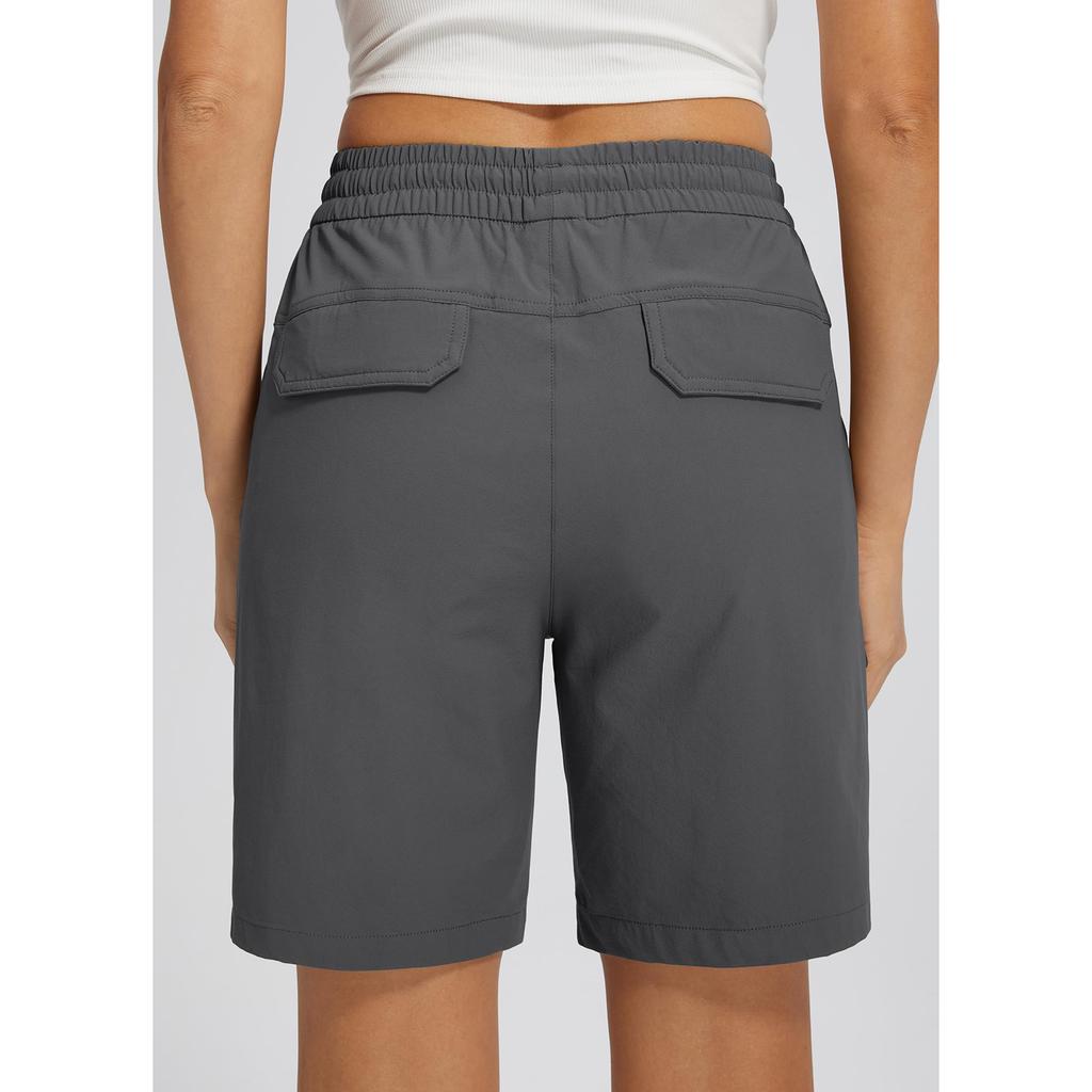 Sommershorts für Damen, lässig, hohe Taille, weiter Beinschnitt
