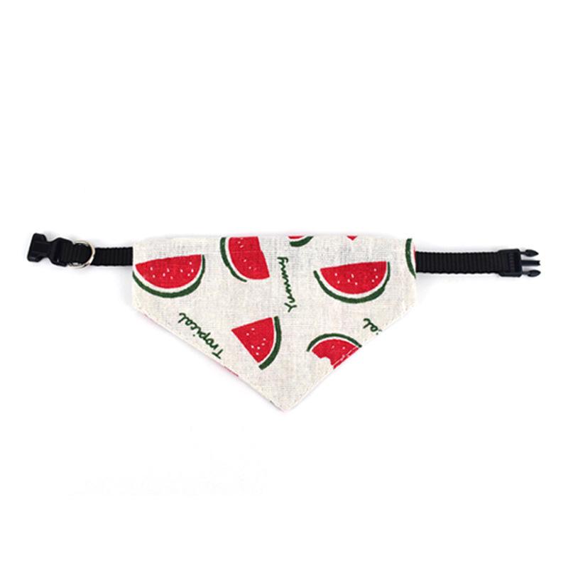 Retro Print Retractable Triangular Pet Bandage & Collar Bibs.