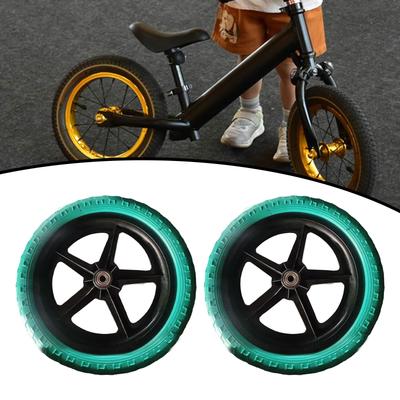 1 Paar Loopfiets Vervangingswielen Geluidsreductie Fietswielen voor Buitensporten Fietsen Vervangingsaccessoires