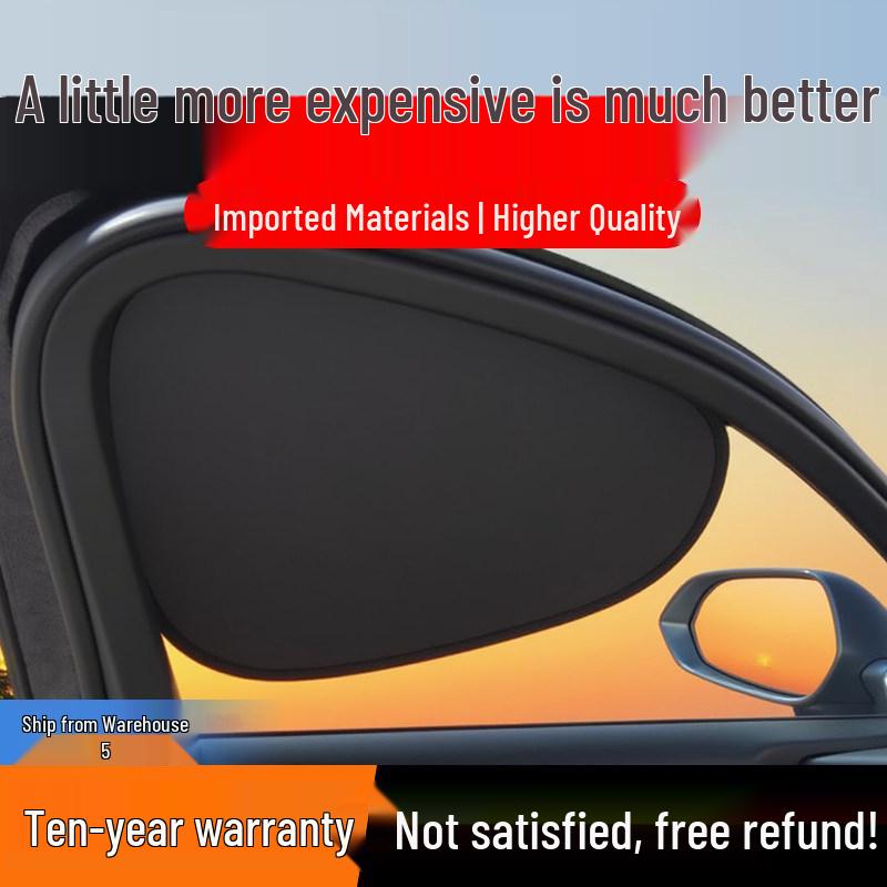 Vehicle Sunshade UV Protection - Heat Insulation Privacy Shield for Side Windows
