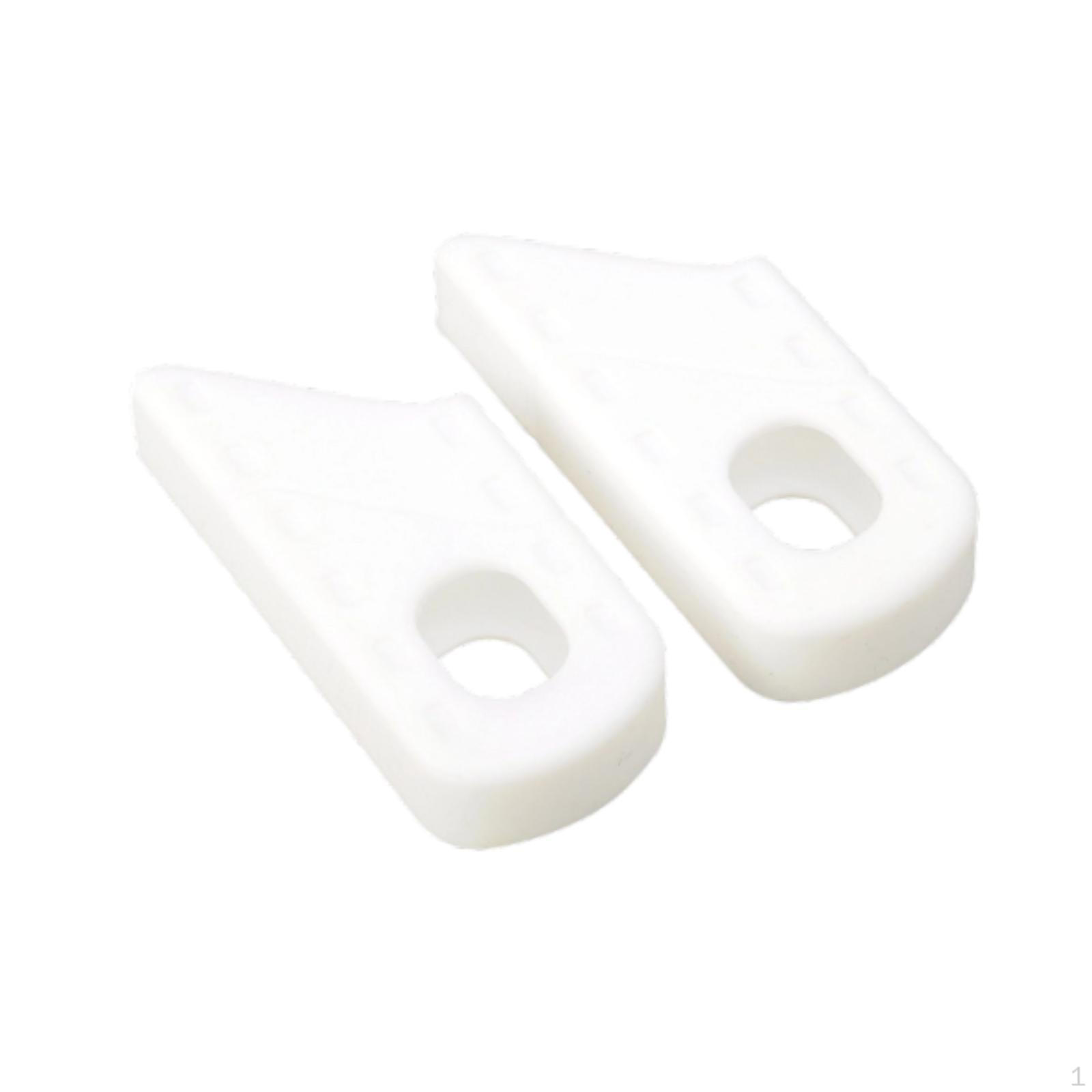 Защита шатунов, 1 пара силиконовых чехлов, накладок, износостойкие, пыленепроницаемые, белый