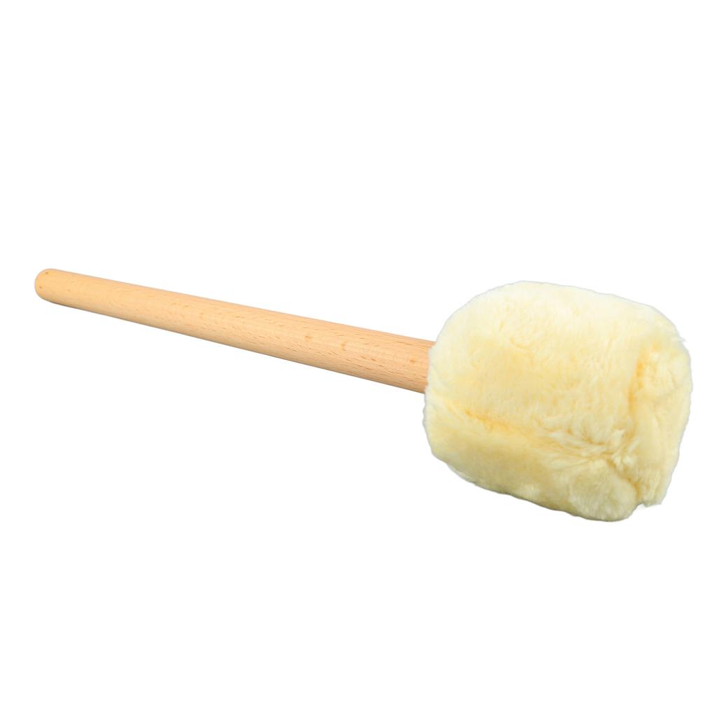 Drum Mallet Soft Felt Head Drumstick with Long Handle for Xylophone Timpani Beater Beige