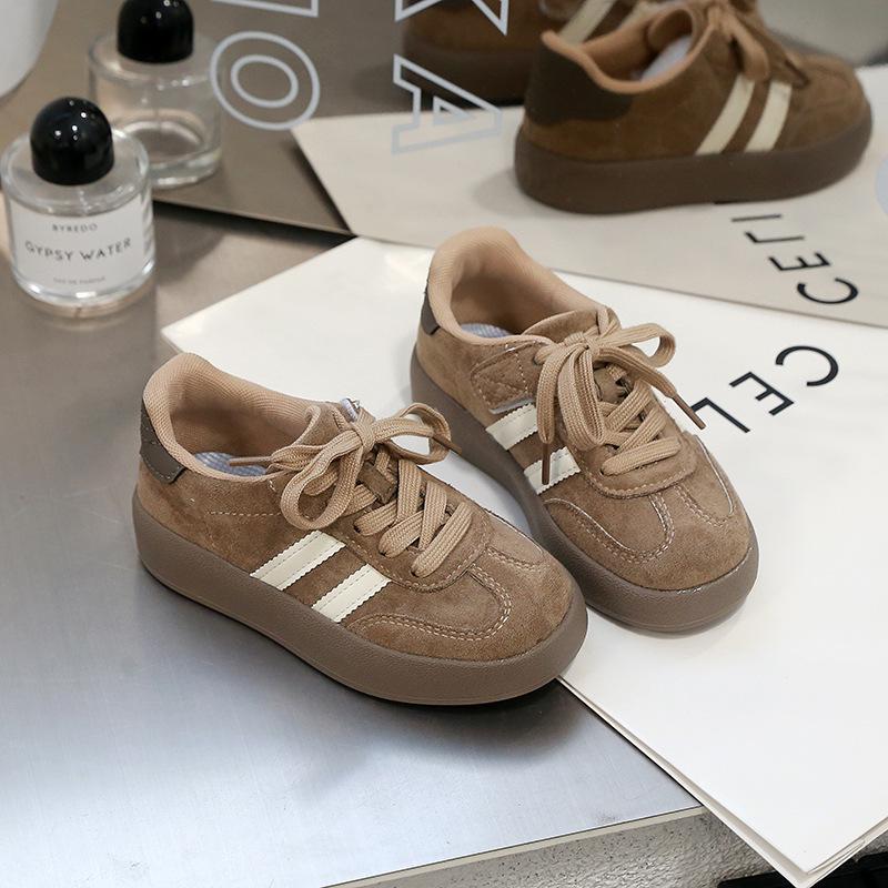 Children's Retro Fashion Sneakers - Thick-Soled Casual Trainers for Boys and Girls