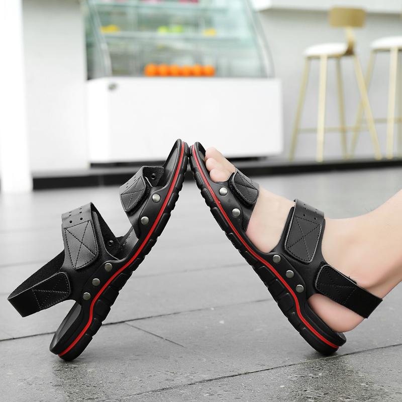 Men's New Summer Breathable Men's Sandals Fashion Trend Beach Shoes Slippers Sandals Mens Sandals Summer Genuine Leather Sandals