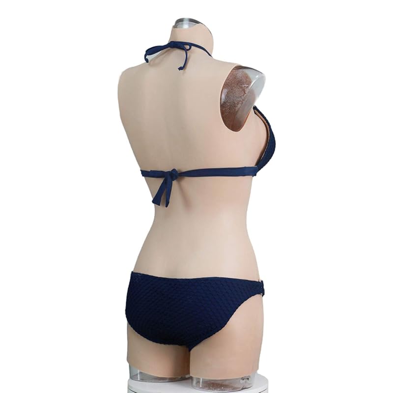 [Kyotoo] silicone bust silicone pants silicone bodysuit For disguise cosplay elasticity disguise sleeveless three-quarter length legs white