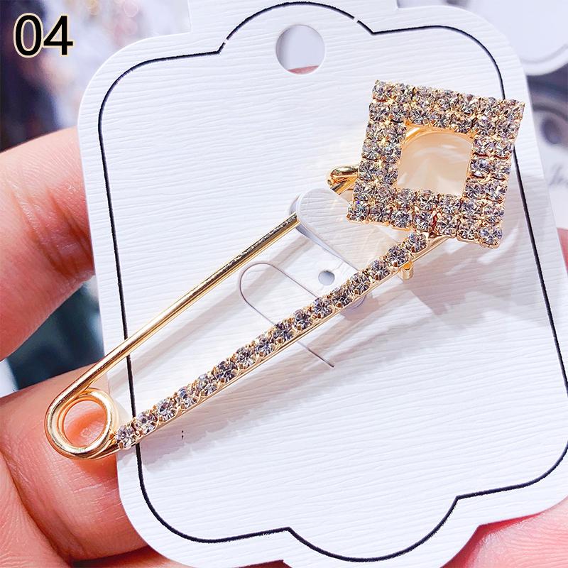 1pc Elegant Brooches Pin Rhinestone Women Accessories Jewelry Crystal All Match High Quality
