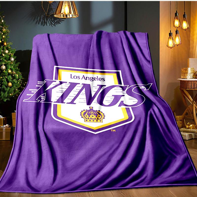 Angeles king Crest Blanket Flannel Throw for Sofa, Indoor, Camping, Living Room, Office, Chair, And Bed Soft Birthday Gift