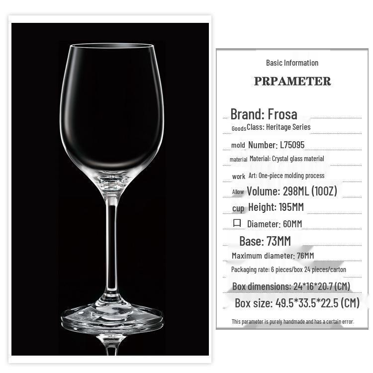High-End Crystal Red Wine and Champagne Glass Set - Elegant, Long-Stemmed Design