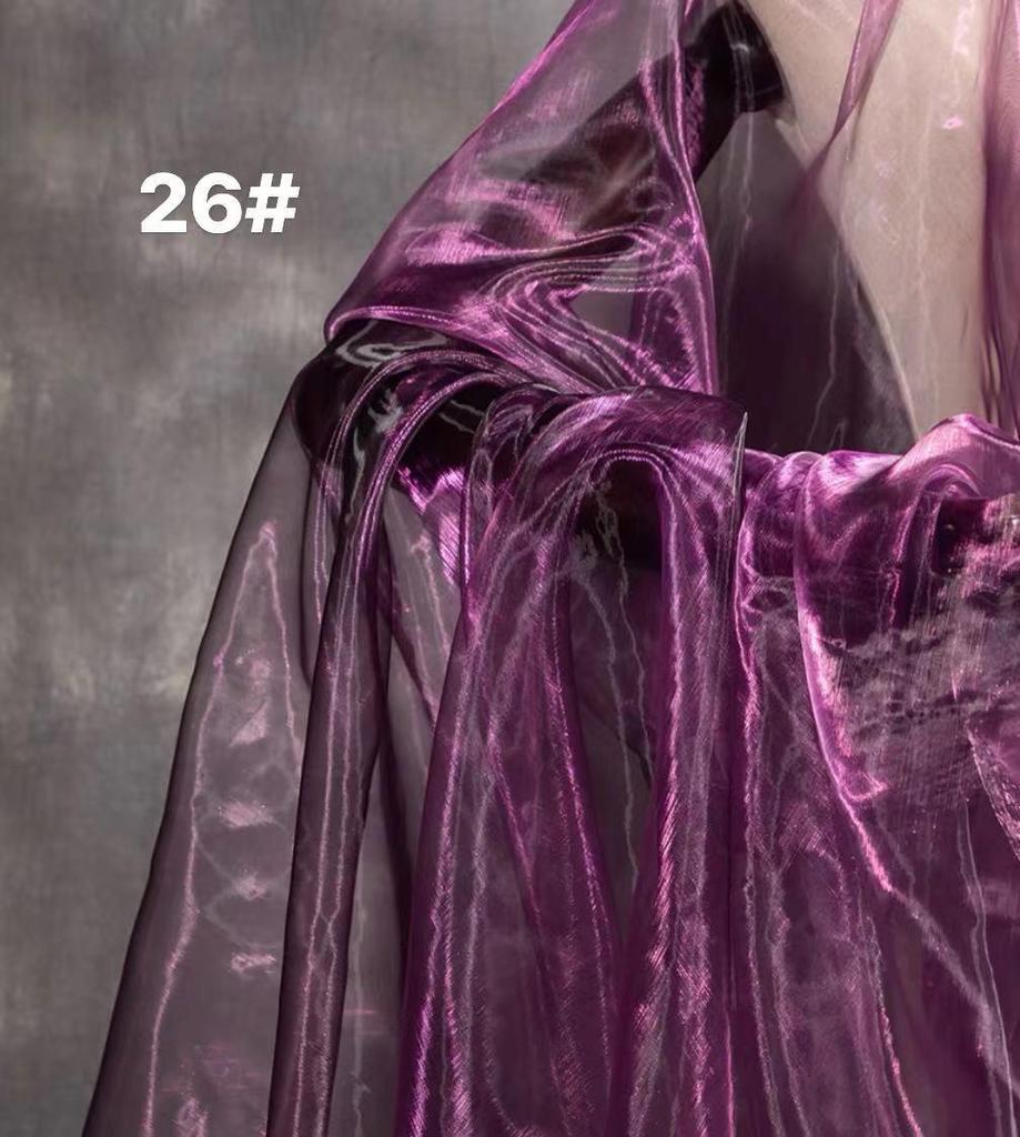 Dreamy Soft Organza Skirt Fabric: Flowing Light Gauze & Bright Silk