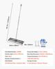 Updated Lawn Leveling Rake with Roller, 36" x 10" Stainless Steel Lawn Leveler with 83.9" Adjustable Handle, Heavy Duty Yard Leveling Rake, Effort