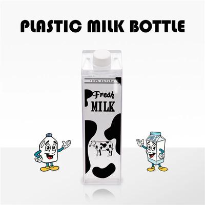 Bpa Frei 500ml Kreative Quadratische Plastik Meine Wasser Schwein Flasche Tee Tiger Kessel Sport Outdoor Saft Kuhmilch Cartoon Flaschen