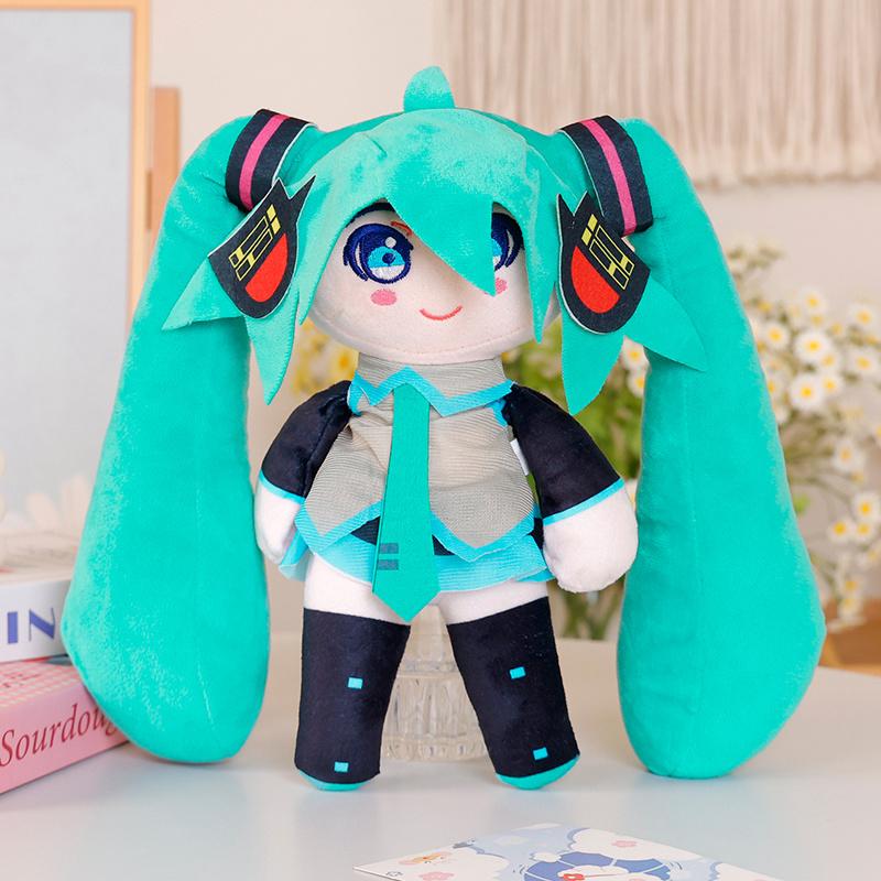 Soft Hatsune Miku Plush Toy Cute Stuffed Anime Vocaloid Character Doll Japanese Style Plushies Miku Fans Gifts Girl