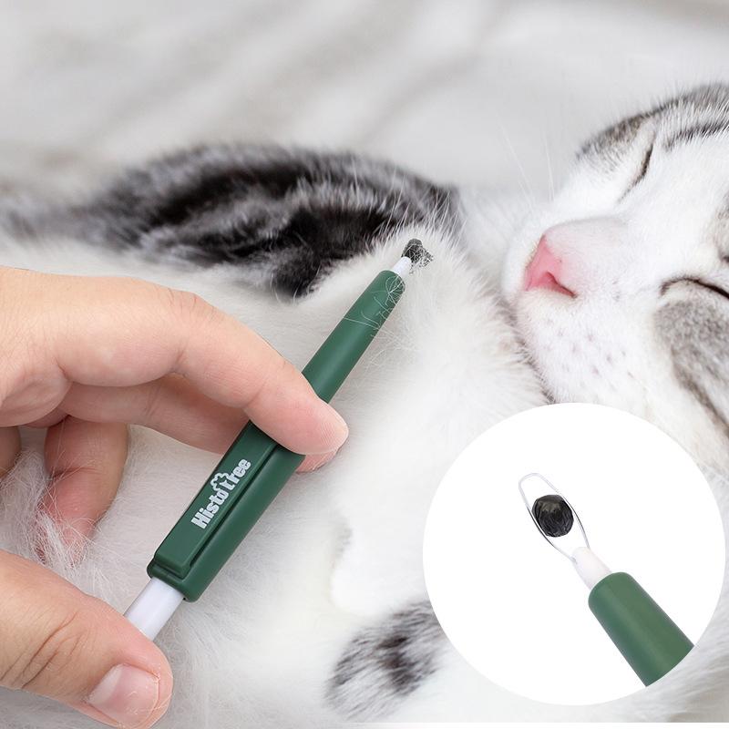 1Pcs Pet Tick Remover Tool Durable Family Pet Flea Control Waterproof Portable Rustproof Tick Removal Pen For Cat Dog And Humans