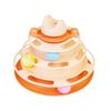 3/4 Levels Cat Toy Tower Turntable Roller Balls Toys Interactive Intelligence Training Track Puzzle Funny Games Accessories