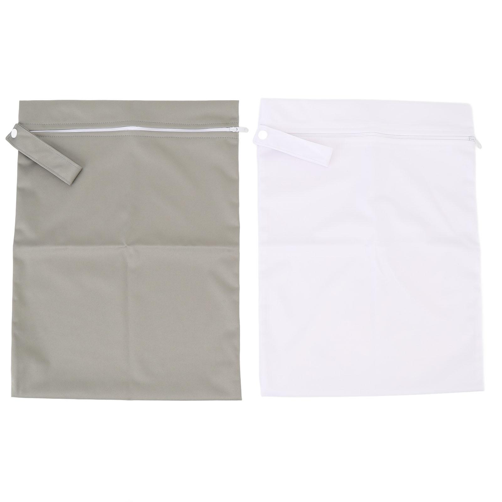 

2 шт. Сумки для мокрых вещей на молнии, водонепроницаемые, портативные, для хранения на открытом воздухе, органайзер для мокрой одежды, зеленые