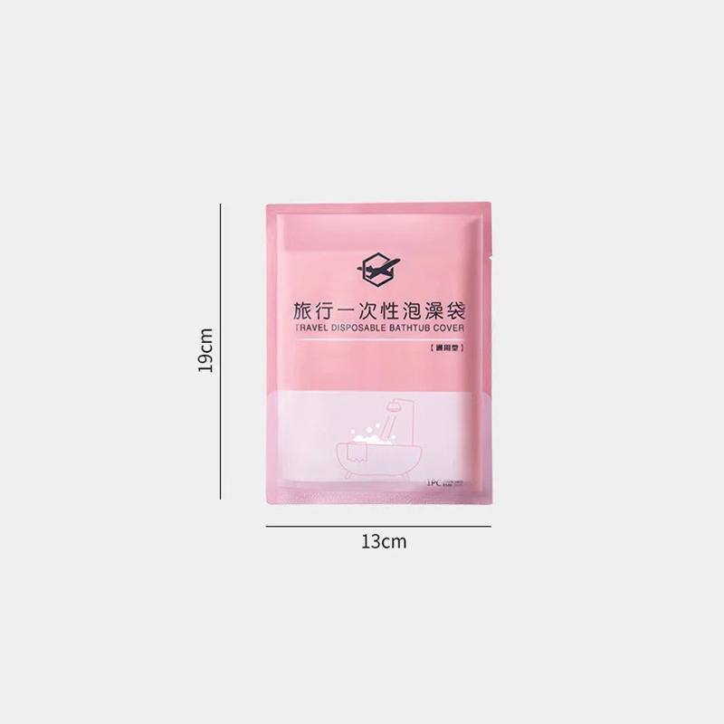 10Pcs Disposable Bathtub Cover Portable Bathtub Liner Oversized Salon Home Travel El Cleaning Anti Dirt Protective Film